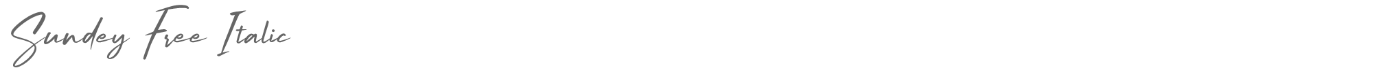 Sundey Sundey Italic.ttf font preview